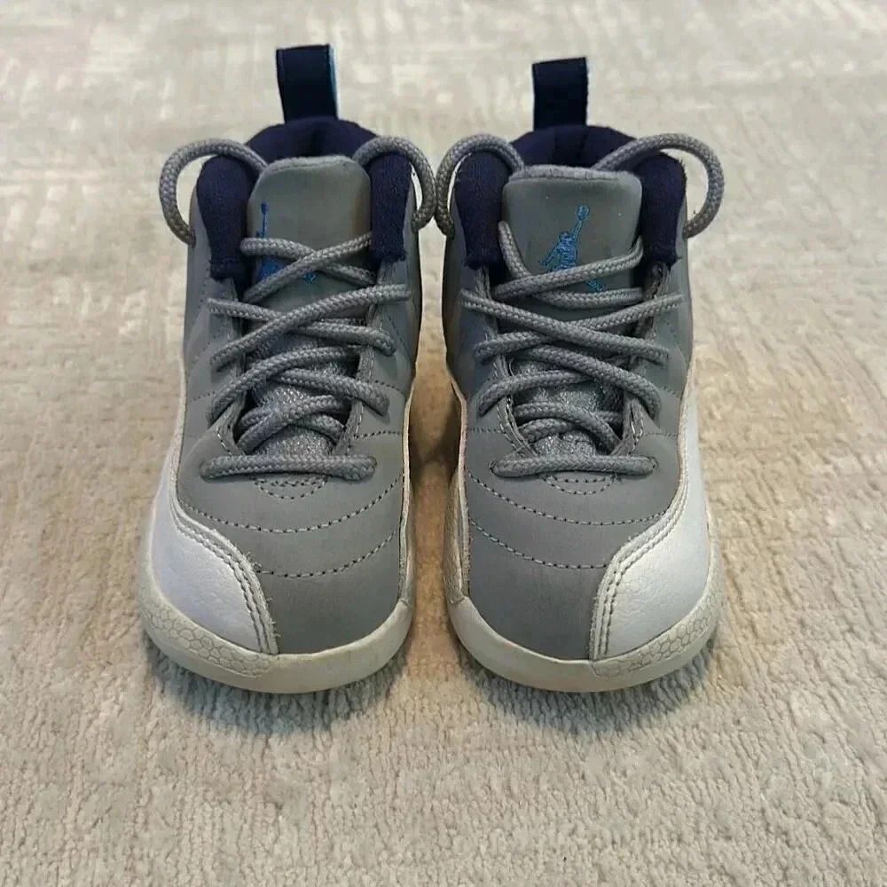 Jordan 12 Retro BT University Blue Infant Size 6C - Picture 3 of 9